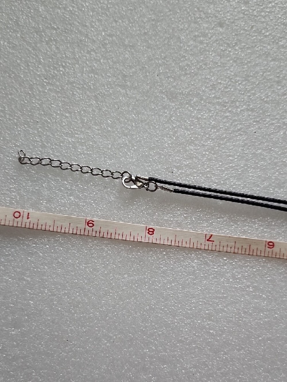 Hand Crafted Crescent Crystal Pendant Necklace - Clear - Picture 6 of 9